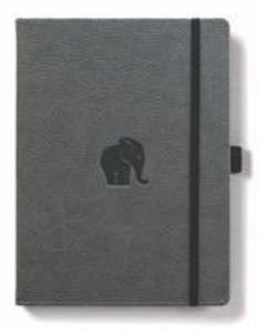 Dingbats A5+ Wildlife Grey Elephant Notebook - Dotted - 2878872183