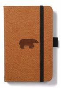 Dingbats A6 Pocket Wildlife Brown Bear Notebook - Lined - 2877975885