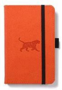 Dingbats A6 Pocket Wildlife Orange Tiger Notebook - Plain - 2878318086