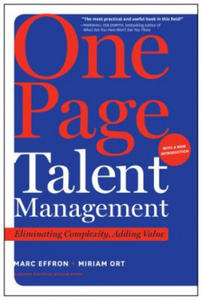 One Page Talent Management, with a New Introduction - 2878289725