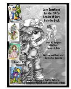 Lacy Sunshine's Greatest Hits - Shades of Grey Coloring Book: Adult Coloring Book With Over 50 Best Greyscale Coloring Pages Enchanting Magical - 2861900801