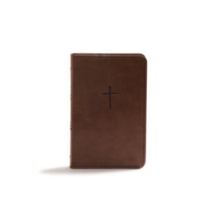 CSB Compact Bible, Brown LeatherTouch, Value Edition - 2878288688