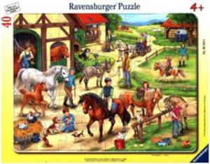 Ravensburger Kinderpuzzle - 06164 Auf dem Pferdehof - Rahmenpuzzle fr Kinder ab 4 Jahren, mit 40 Teilen - 2877398222