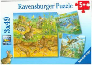 Ravensburger Kinderpuzzle - 08050 Tiere in ihren Lebensrumen - Puzzle fr Kinder ab 5 Jahren, mit 3x49 Teilen - 2878088457