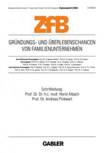 Gr ndungs- Und berlebenschancen Von Familienunternehmen - 2867124562