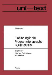 Einf hrung in Die Programmiersprache FORTRAN IV