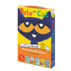 Pete the Cat: Big Reading Adventures: 5 Far-Out Books in 1 Box! - 2869656470