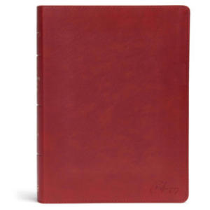 KJV Spurgeon Study Bible, Crimson Leathertouch - 2869753751