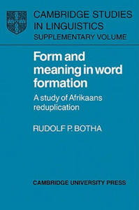 Form and Meaning in Word Formation - 2867146876