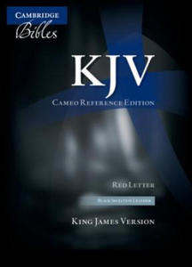 KJV Cameo Reference Bible, Black Imitation Leather, Red-letter Text, KJ452:XR Black Imitation Leather - 2875684456