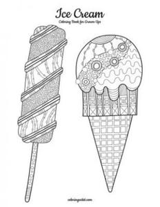 Ice Cream Coloring Book for Grown-Ups 1 - 2877770200