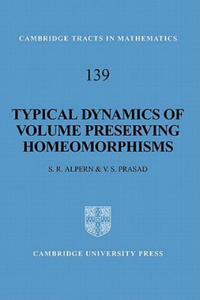 Typical Dynamics of Volume Preserving Homeomorphisms - 2871417155