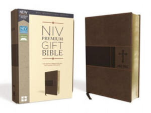 Niv, Premium Gift Bible, Leathersoft, Brown, Red Letter Edition, Comfort Print - 2878287293