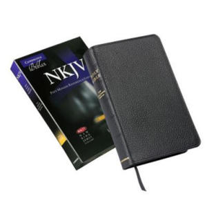 NKJV Pitt Minion Reference Bible, Black Calf Split Leather, Red-letter Text, NK444:XR - 2874450287