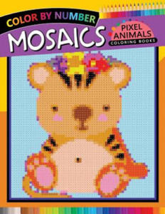 Animals Mosaics Pixel Coloring Books: Color by Number for Adults Stress Relieving Design Puzzle Quest - 2861858181