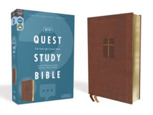Niv, Quest Study Bible, Leathersoft, Brown, Comfort Print: The Only Q and A Study Bible - 2877777423