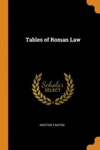 Tables of Roman Law - 2877606883