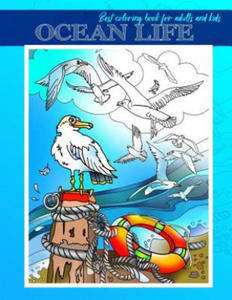 Ocean Life: Ocean Life: Best Coloring Book for Adults and Kids, Beautiful Sea Creatures for Stress Relief and Relaxation (24 Inspi - 2870035473