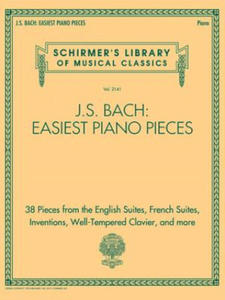 J.S. Bach: Easiest Piano Pieces: Schirmer's Library of Musical Classics, Vol. 2141 - 2876622052