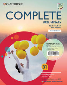 Complete Preliminary Self-Study Pack (Student's Book with Answers and Workbook with Answers and Class Audio) English for Spanish Speakers - 2877178406