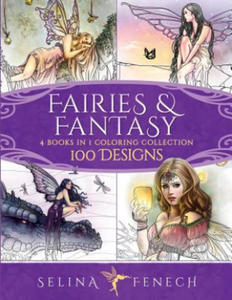 Fairies and Fantasy Coloring Collection: 4 Books in 1 - 100 Designs - 2861902814