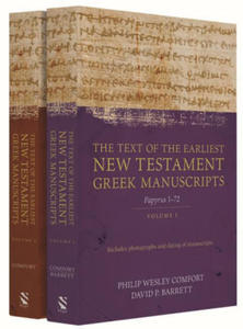 The Text of the Earliest New Testament Greek Manuscripts, 2 Volume Set - 2873168511