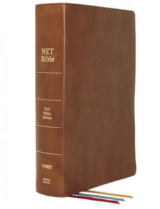 Net Bible, Full-Notes Edition, Genuine Leather, Brown, Indexed, Comfort Print: Holy Bible - 2874449574