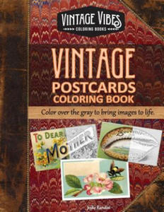 Vintage Postcards Coloring Book: Cover over the gray to bring images to life. - 2874799863
