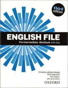 English File Pre-intermediate Workbook with Answer Key (3rd) without CD-ROM - 2861850495