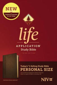 NIV Life Application Study Bible, Third Edition, Personal Size (Leatherlike, Dark Brown/Brown) - 2876548381