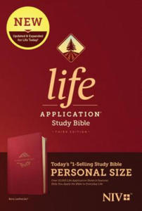 NIV Life Application Study Bible, Third Edition, Personal Size (Leatherlike, Berry) - 2877181341