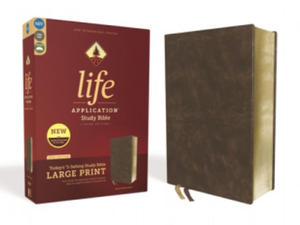 Niv, Life Application Study Bible, Third Edition, Large Print, Bonded Leather, Brown, Red Letter Edition - 2877761539