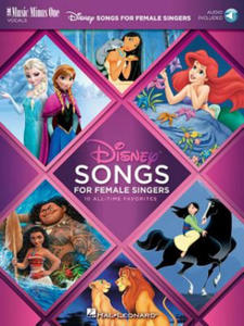 Disney Songs for Female Singers: 10 All-Time Favorites with Fully-Orchestrated Backing Tracks Music Minus One Vocals - 2877953535