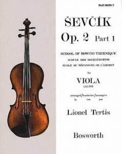 Sevcik for Viola: School of Bowing Technique, Opus 2 Part 1 - 2871898607