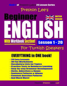 Preston Lee's Beginner English With Workbook Section Lesson 1 - 20 For Turkish Speakers (British Version) - 2872719065