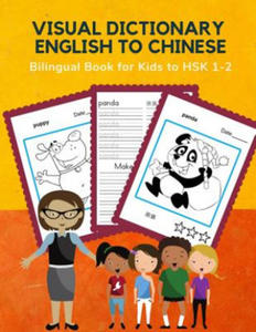 Visual Dictionary English to Chinese Bilingual Book for Kids to HSK 1-2: First Learning frequency Mandarin animals word card games in pocket size. Ful - 2863667226