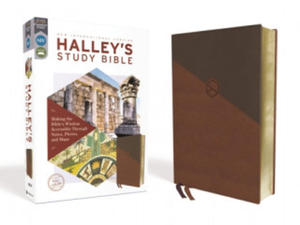 Niv, Halley's Study Bible, Leathersoft, Brown, Red Letter Edition, Comfort Print: Making the Bible's Wisdom Accessible Through Notes, Photos, and Maps - 2874077369
