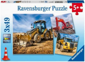 Ravensburger Kinderpuzzle - 05032 Baufahrzeuge im Einsatz - Puzzle fr Kinder ab 5 Jahren, mit 3x49 Teilen - 2878429631