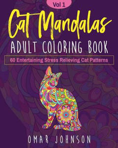 Cat Mandalas Adult Coloring Book Vol 1 - 2864350568