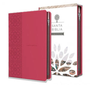 Biblia Reina Valera 1960 Letra Grande. Smil Piel Fucsia, Cremallera, Tama?o Manual / Spanish Holy Bible Rvr 1960. Handy Size, Large Print, Leathersof - 2875139474