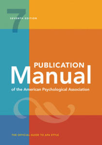 Publication Manual of the American Psychological Association - 2873331775