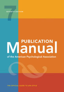 Publication Manual of the American Psychological Association - 2870647155