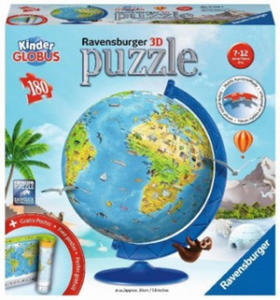 Ravensburger 3D Puzzle 11160 - Puzzle-Ball Kinderglobus in deutscher Sprache - 180 Teile - Puzzle-Ball Globus fr Kinder ab 6 Jahren - 2877405430