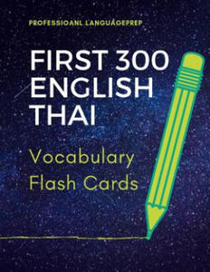 First 300 English Thai Vocabulary Flash Cards: Learning Full Basic Vocabulary builder with big flashcards games for beginners to advanced level, kids - 2872129736