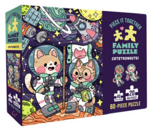 Piece It Together Family Puzzle: Catstronauts! - 2874449503