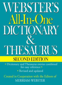 Webster's All-In-One Dictionary & Thesaurus, Second Edition - 2876119737