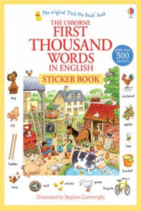 First Thousand Words in English Sticker Book - 2834144857