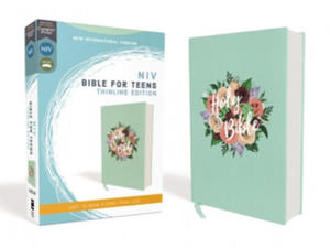 NIV, Bible for Teens, Thinline Edition, Cloth over Board, Floral, Red Letter, Comfort Print - 2878435476