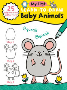 My First Learn-To-Draw: Baby Animals: (25 Wipe Clean Activities + Dry Erase Marker) - 2872531890