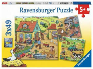 Ravensburger Kinderpuzzle - 05078 Viel los auf dem Bauernhof - Puzzle fr Kinder ab 5 Jahren, mit 3x49 Teilen - 2877869133